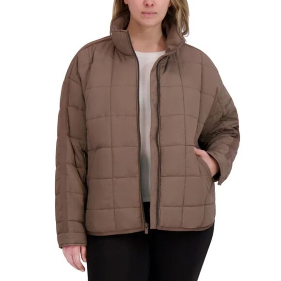 NWT Roxy Women's Quilted Jacket, Brown (Expresso) - Picture 7 of 11